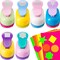 6 Pieces Craft Holes Punch 1 Inch Paper Punchers Scrapbook Punches with 10 Pieces Craft Sticker Paper, Round, Star, Square, Heart, Flower, Wave Circle Shape